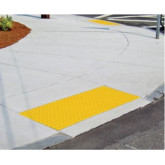 ADA Solutions Cast-in-Place Replaceable Tactile Detectable Warning Surface, 2' W x 4' L, in Yellow Color