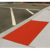 ADA Solutions Cast-in-Place Replaceable Tactile Detectable Warning Surface, 2' W x 3' L, in Brick Red Color