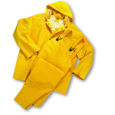 West Chester Three-Piece Yellow Rainsuit, XXL Size