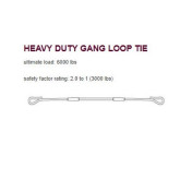 Heavy-Duty Gang-Form Loop Tie, 12" L, Box of 100