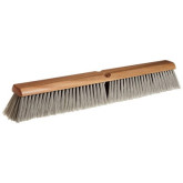 Magnolia Brush 24" Floor Broom with Silver Flagged Tipped Plastic Border Bristles and Coarse Brown Plastic Center Bristles, Handle Sold Seperately