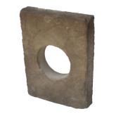 Dutch Quality Light Block, in Taupe Brown Color 8" W x 11" H, with 4" Diameter Opening