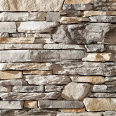 Dutch Quality Ledgestone Corner Stone, in Prestige Grey Brown Color, Sold in Boxes of 8 Lineal Feet