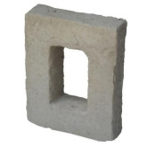 Dutch Quality Receptacle Block, in Tan Color, 6-1/2" W x 8" H, with 2-1/2" W x 4" H Opening