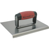 Marshalltown Stainless-Steel Hand Edger with DuraSoft Handle, 6" L x 6" W, Straight End, 1/2" Lip Length