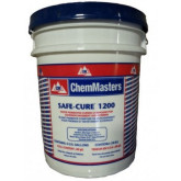ChemMasters Safe-Cure 1200 Concrete Curing Compound, White-Pigmented, 5-Gallon Bucket