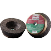 United Abrasives SAIT CA16 Cup Stone for Grinding, Concrete or Metal, 6" Diameter, 5/8-11 Arbor