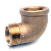 Matco-Norca Domestic Brass Street Elbow, 90-Degree, 2"