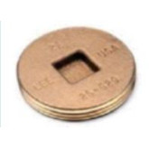 Matco Brass Cleanout Plug, MIPT Countersunk, 4" Diameter