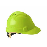 Gateway Serpent Vented Hard Hat in Limon Color, Six-Strap Suspension, with Ratchet Adjustment