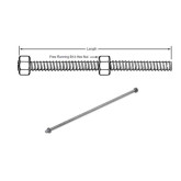 Adjustable Coil Bolt with Running Nut, 1/2" D x 18" L