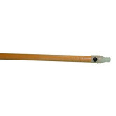 Wood Broom Handle with Threaded Poly Tip, 60" Long, 15/16-Inch Diameter