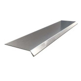 Stainless-Steel 26-Gauge Drip-Edge Flashing, 3" W x 8' L, with 45-Degree Angle