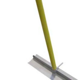 Gator Tools Gator Glide Aluminum Concrete Placer, with 60" Handle and Detachable Hook, 20" Wide