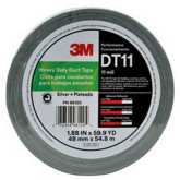 3M Heavy-Duty Duct Tape, 11 Mil, in Silver Grey Color, 1-7/8" Wide x 180' Long