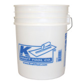 Kraft Tool Five-Gallon Plastic Bucket with Gradations