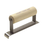 Kraft Tool Stainless-Steel Narrow Edger, with Wood Handle, 6" L x 1" W, 1/2 Radius