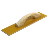 Kraft Tool Laminated Canvas-Resin Hand Float, with Square Ends and Wood Handle, 16" L  x 3-1/2" W