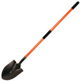 Kraft Tool Round-Point Shovel, with 48" Long Fiberglass Handle