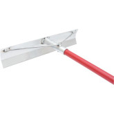Marshalltown Open-Angle Pull Crete Placer, with 54" L Red Fiberglass Handle