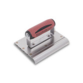 Marshalltown Stainless-Steel Hand Edger/Groover, with DuraSoft Handle, 6" x 8", with 3/4" Radius and 1/4" Lip Length