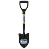 Seymour Midwest MiniPro S400 Round-Point Shovel, with 12" Wood Handle and Poly D-Grip