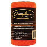 Stringliner Pro Braided Mason Line, 1/2-lb #18 Nylon, 500' Long, Fluorescent Orange