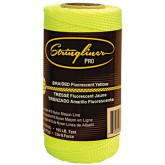 Stringliner Pro Braided Mason Line, 1/2-lb #18 Nylon, 500' Long, Fluorescent Yellow