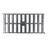 Vestal Stamped-Aluminum Vent, with Screen and Shutter, 16" W x 8" H